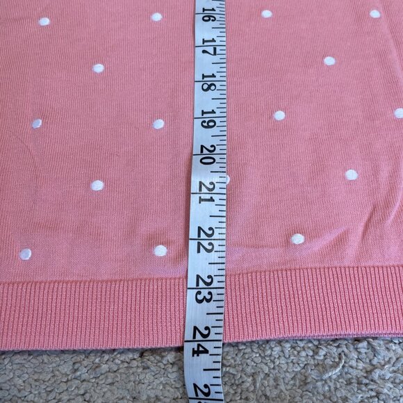 Talbots Frenchie Bulldog Sweater Size Petite L Pink Embroidered Sunglasses Cute - Picture 8 of 8